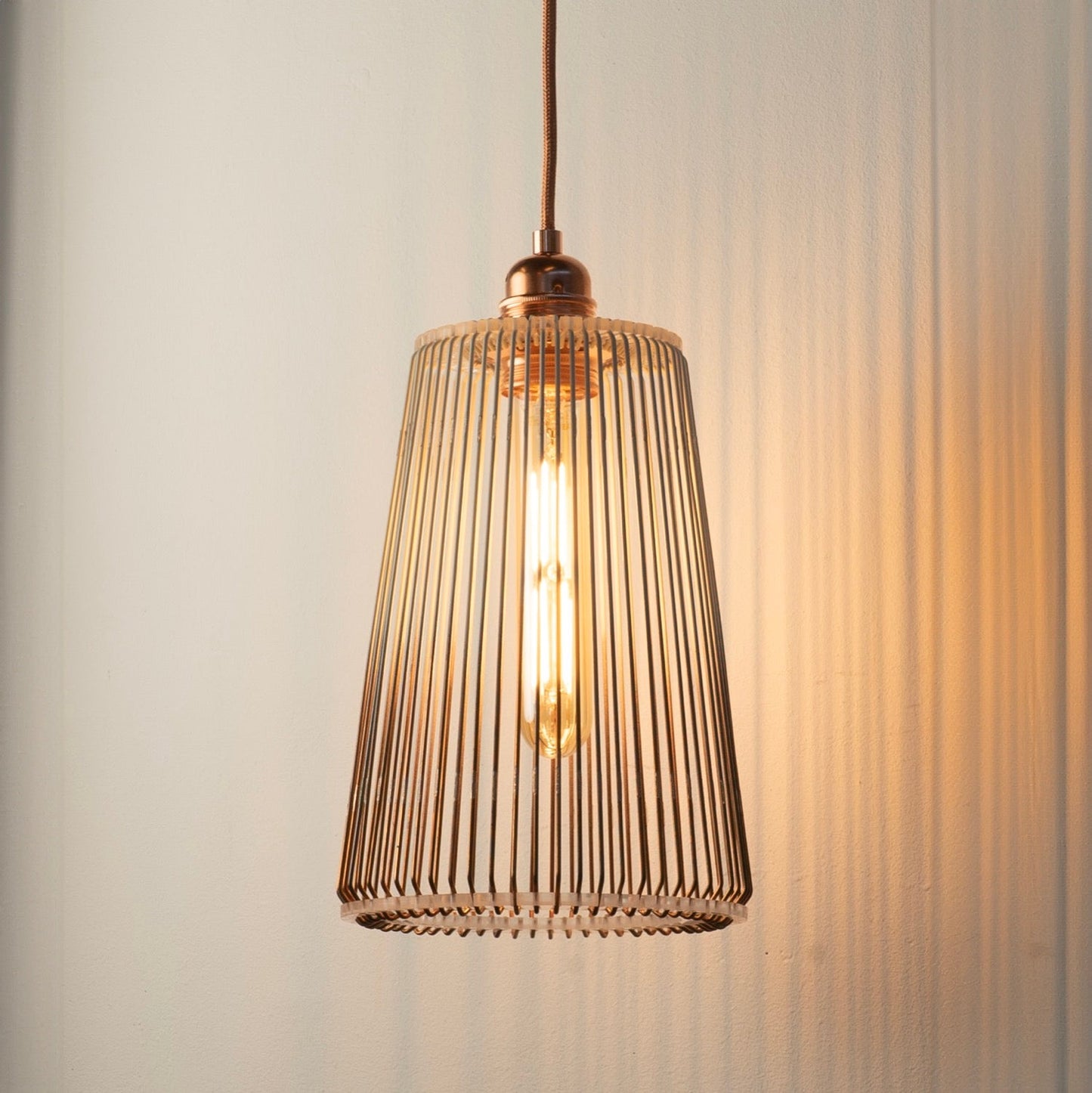 Hanglamp HOOK'd Cone Lamp Tolhuijs Koper LED 